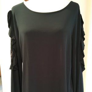 CUPIO BRAND NEW NEVER WORN DARK GREEN BLOUSE XL